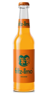 Fritz-Kola Orangenlimonade Glas