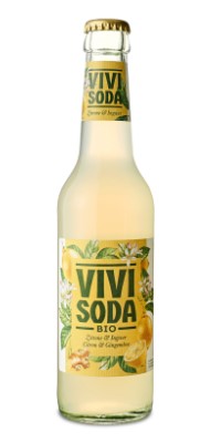 VIVI SODA Zitrone & Ingwer BIO Glas MW