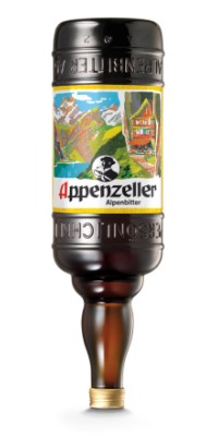 Appenzeller Alpenbitter - Grossflasche für Wandhalter