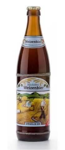 Appenzeller Weizenbier alkohlfrei Glas MW